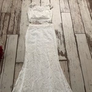 2 piece lace dress
